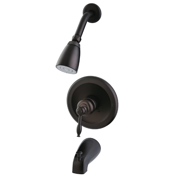 Tub and Shower Faucet, Oil Rubbed Bronze, Wall Mount