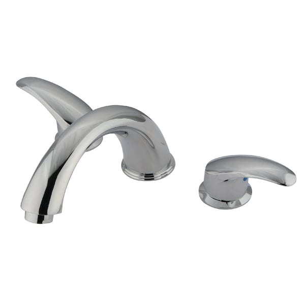 Roman Tub Faucet, Standard, 8" to 24", 3, Deck Mount, Polished Chrome