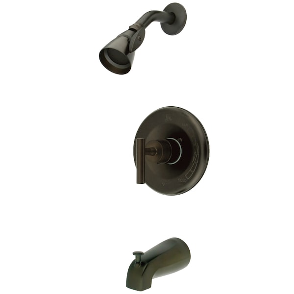 Tub and Shower Faucet, Oil Rubbed Bronze, Wall Mount