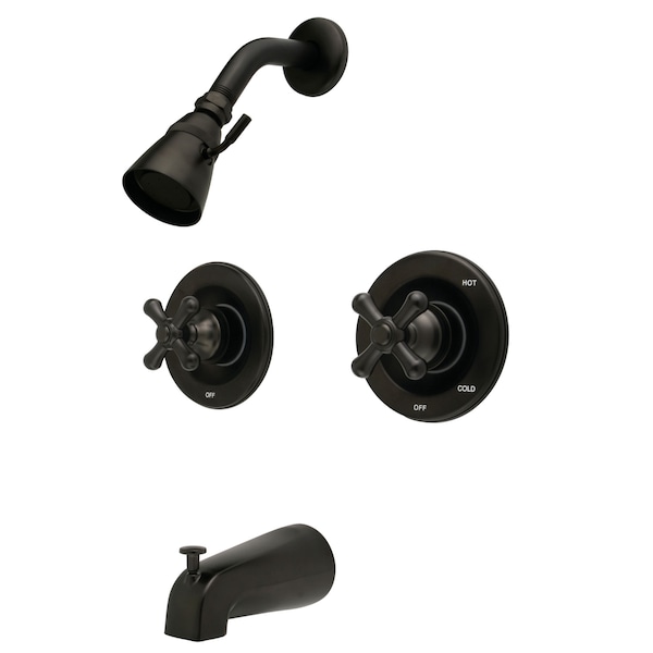 Tub and Shower Faucet, Oil Rubbed Bronze, Wall Mount