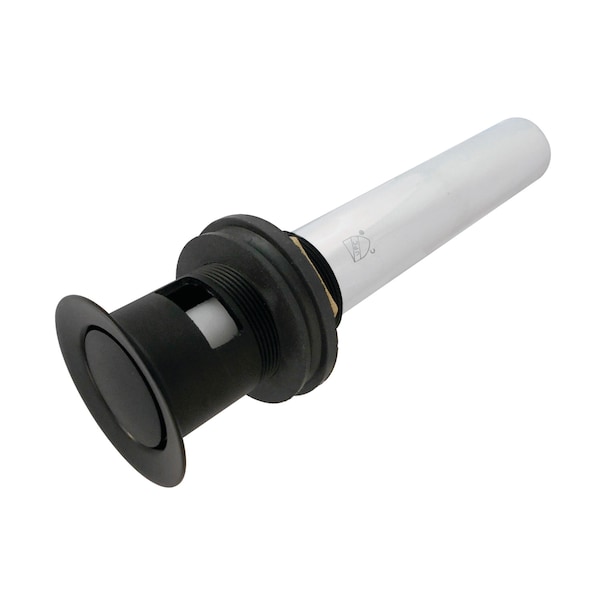 Brass, Bathroom Sink Drain, Push Pop-Up Drain with Overflow