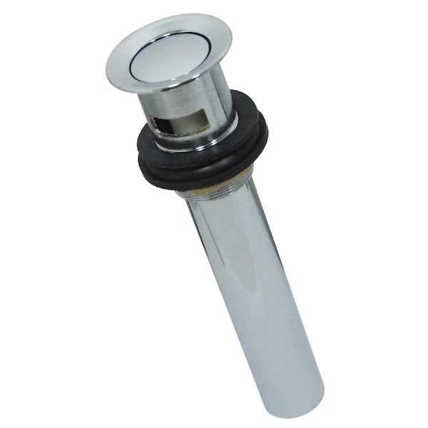 Brass, Bathroom Sink Drain, Push Pop-Up Drain with Overflow
