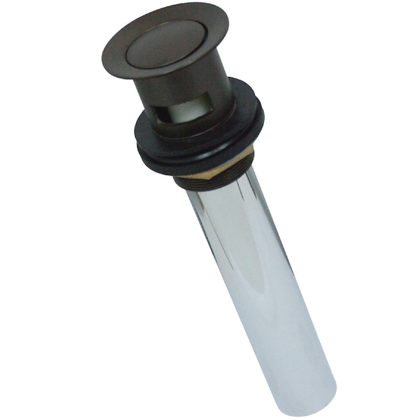 Brass, Bathroom Sink Drain, Push Pop-Up Drain with Overflow