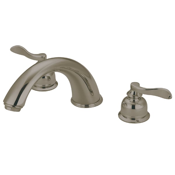 Roman Tub Faucet, Brushed Nickel, Deck Mount