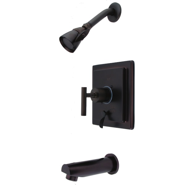Tub and Shower Faucet, Oil Rubbed Bronze, Wall Mount