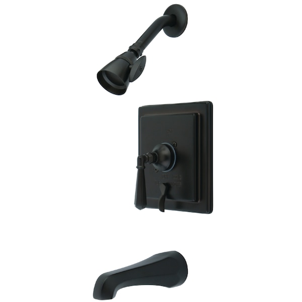 Tub and Shower Faucet, Standard, 3, Wall Mount, Oil Rubbed Bronze