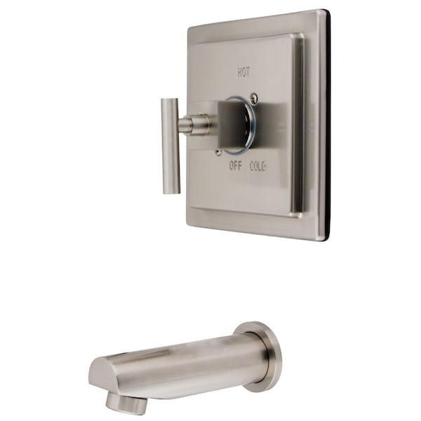 Tub and Shower Faucet, Standard, 2, Wall Mount, Brushed Nickel