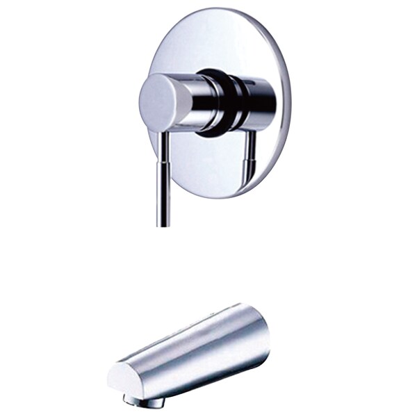 Tub and Shower Faucet, Standard, 2, Wall Mount, Polished Chrome