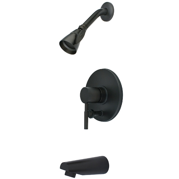 Tub and Shower Faucet, Oil Rubbed Bronze, Wall Mount