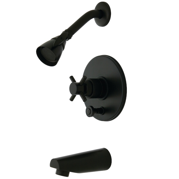 Tub and Shower Faucet, Standard, 3, Wall Mount, Oil Rubbed Bronze