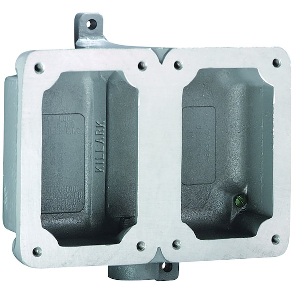 Wall Switchback Box, 2Gang, 3/4 Dead End