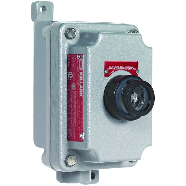 Pilot, Single, Cover Assy, Clr Lens, 1/2" DE