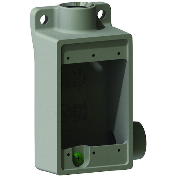 Device Box, Alum, Shallow, Type FSR, 1/2"
