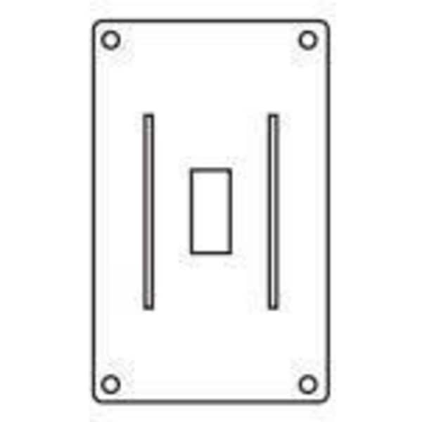 Box Cover, Outlet Box Type, 1 Gang, Aluminum, Toggle Switch Cover Type