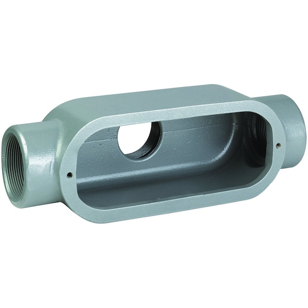 Conduit Body, TB, Gray, Iron, 1"