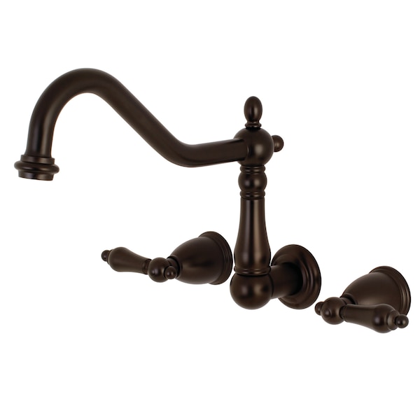 Roman Tub Faucet, Oil Rubbed Bronze, Wall Mount