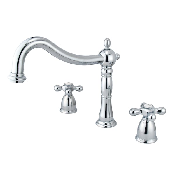 KS1341AX Roman Tub Filler with Metal Cross Handle