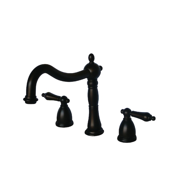 Roman Tub Faucet, Oil Rubbed Bronze, Deck Mount
