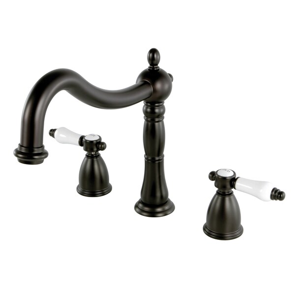 Roman Tub Faucet, Oil Rubbed Bronze, Deck Mount