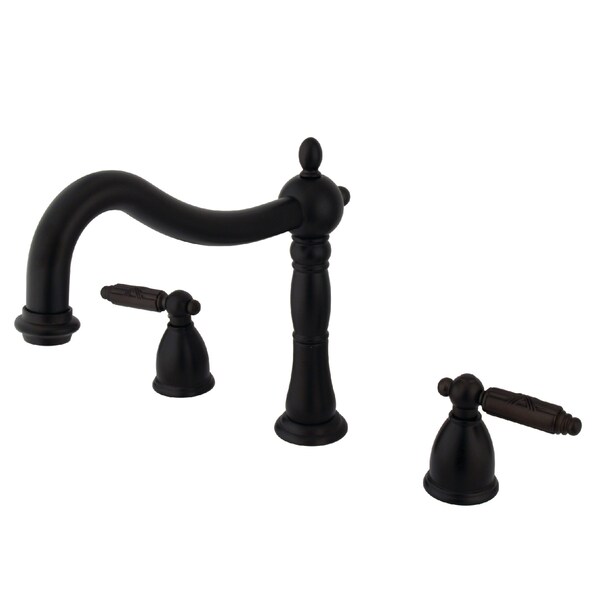 Roman Tub Faucet, Oil Rubbed Bronze, Deck Mount