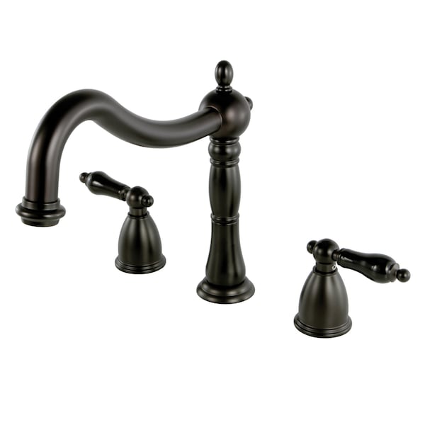KS1345PKL Roman Tub Filler with Cross Handle