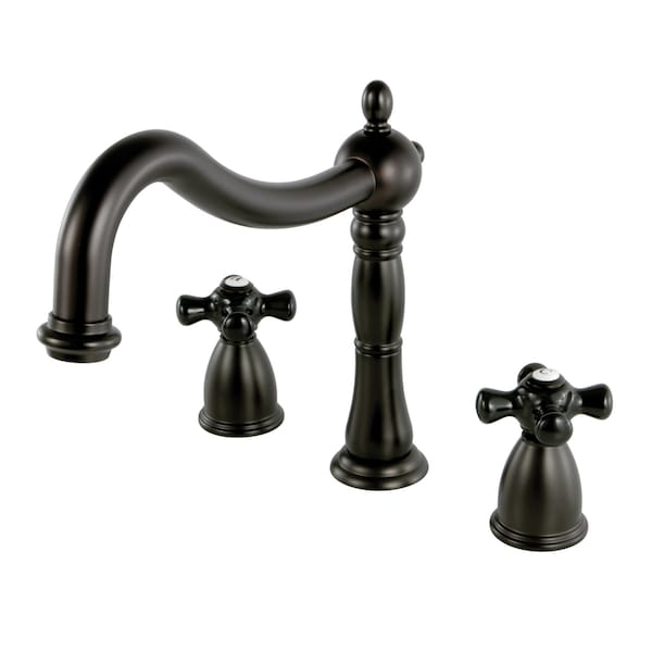 KS1345PKX Roman Tub Filler with Cross Handle