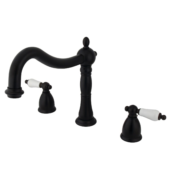 Roman Tub Faucet, Oil Rubbed Bronze, Deck Mount