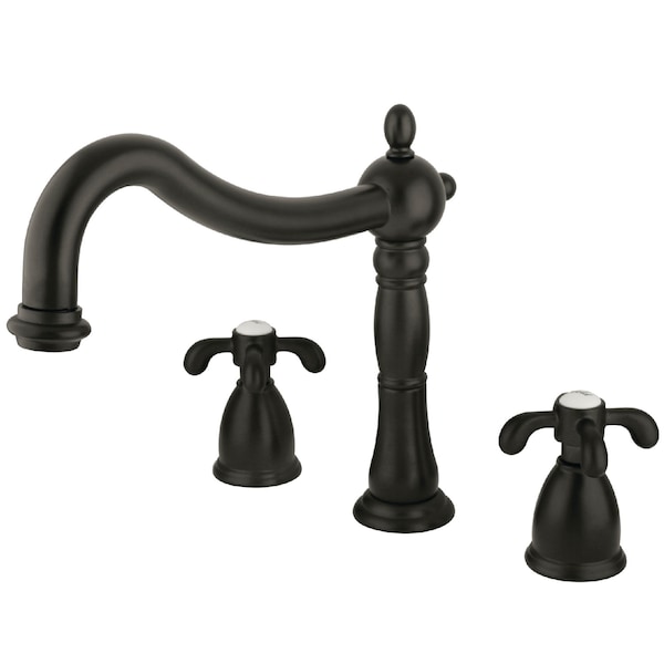 Roman Tub Faucet, Oil Rubbed Bronze, Deck Mount