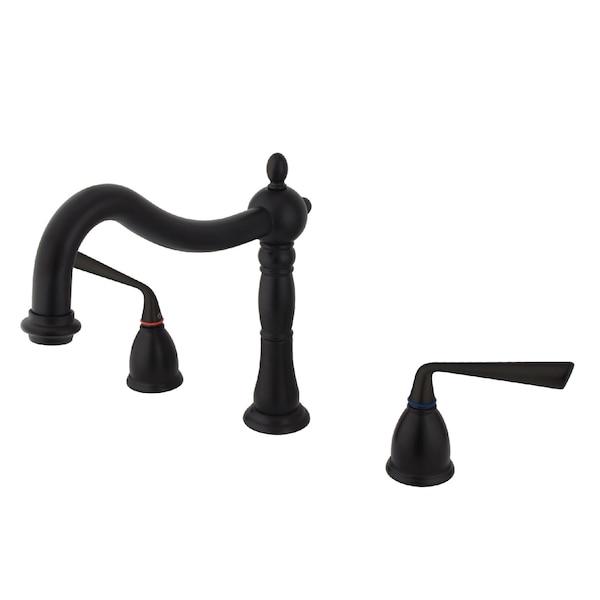 Roman Tub Faucet, Oil Rubbed Bronze, Deck Mount