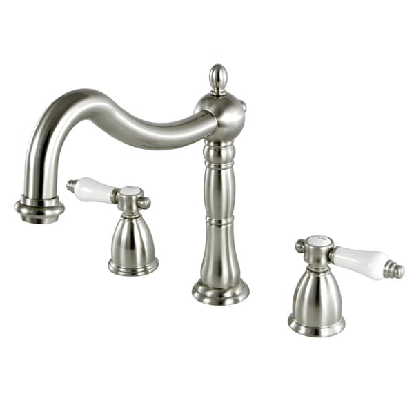 Roman Tub Faucet, Brushed Nickel, Deck Mount
