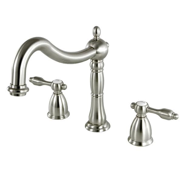 Roman Tub Faucet, Brushed Nickel, Deck Mount