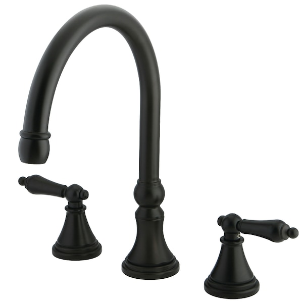 Roman Tub Faucet, Oil Rubbed Bronze, Deck Mount