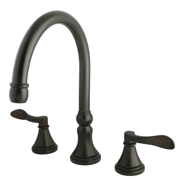 Roman Tub Faucet, Oil Rubbed Bronze, Deck Mount