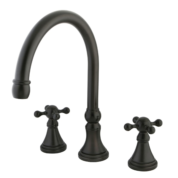 Roman Tub Faucet, Oil Rubbed Bronze, Deck Mount