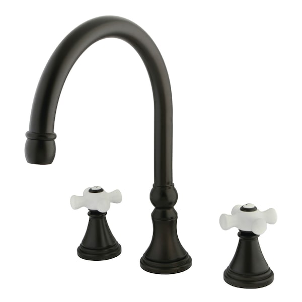 Roman Tub Faucet, Oil Rubbed Bronze, Deck Mount