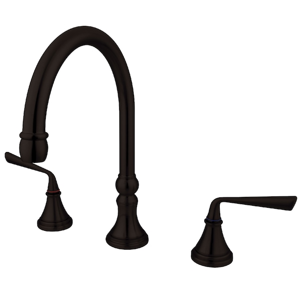 Roman Tub Faucet, Oil Rubbed Bronze, Deck Mount