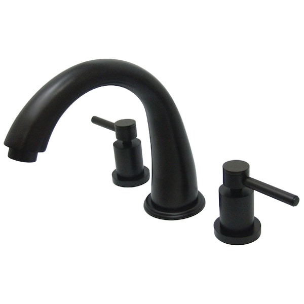 Roman Tub Faucet, Oil Rubbed Bronze, Deck Mount