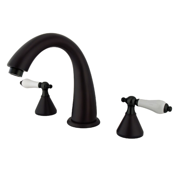 Roman Tub Faucet, Oil Rubbed Bronze, Deck Mount