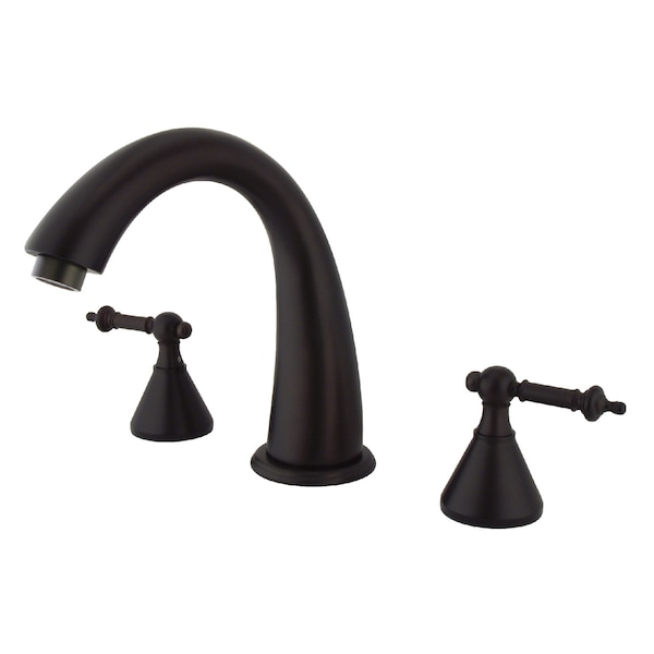 Roman Tub Faucet, Oil Rubbed Bronze, Deck Mount