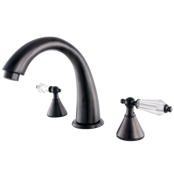 Roman Tub Faucet, Oil Rubbed Bronze, Deck Mount
