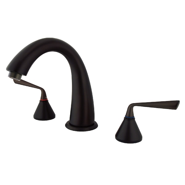 Roman Tub Faucet, Oil Rubbed Bronze, Deck Mount
