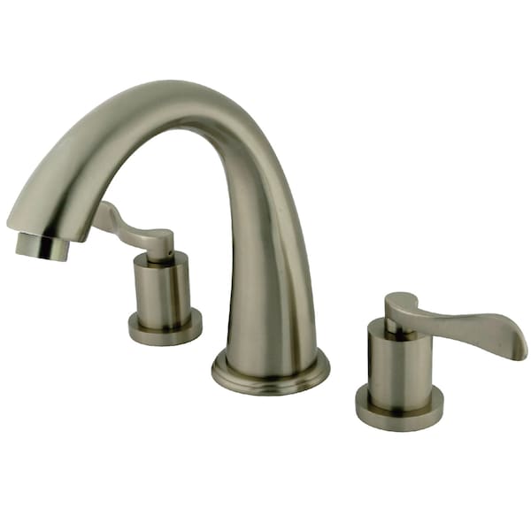 Roman Tub Faucet, Brushed Nickel, Deck Mount