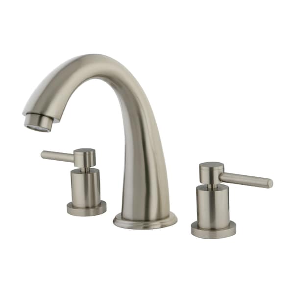 Roman Tub Faucet, Brushed Nickel, Deck Mount