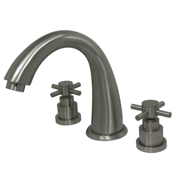 Roman Tub Faucet, Brushed Nickel, Deck Mount