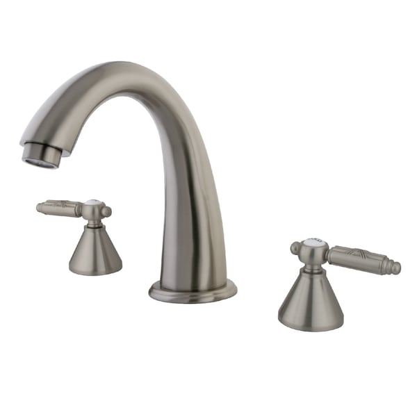 Roman Tub Faucet, Brushed Nickel, Deck Mount