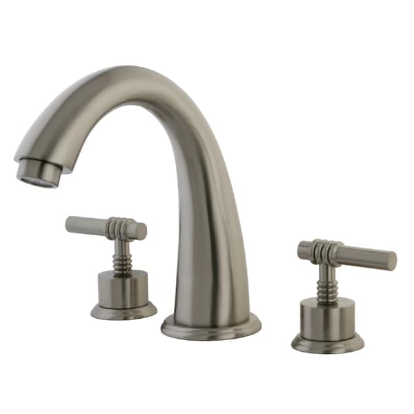 Roman Tub Faucet, Brushed Nickel, Deck Mount