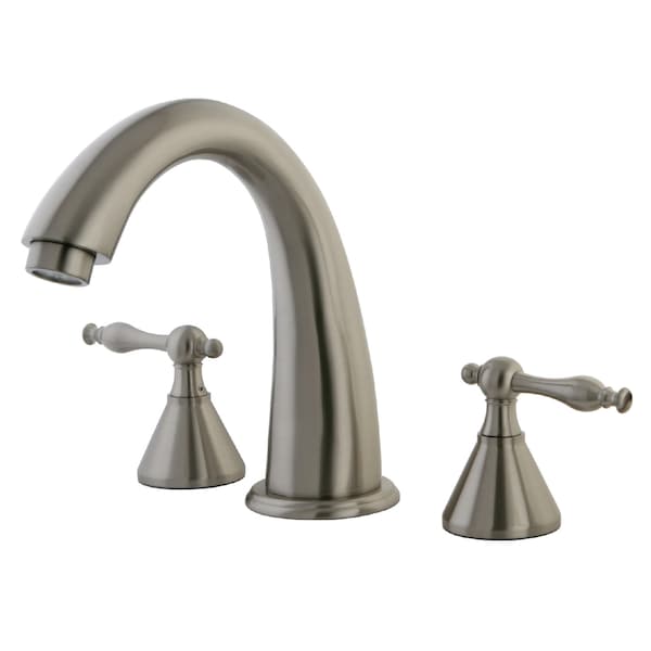 Roman Tub Faucet, Brushed Nickel, Deck Mount