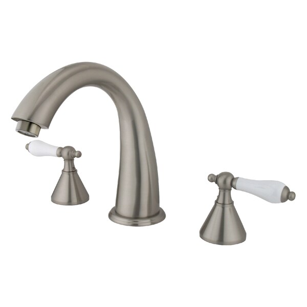 Roman Tub Faucet, Brushed Nickel, Deck Mount