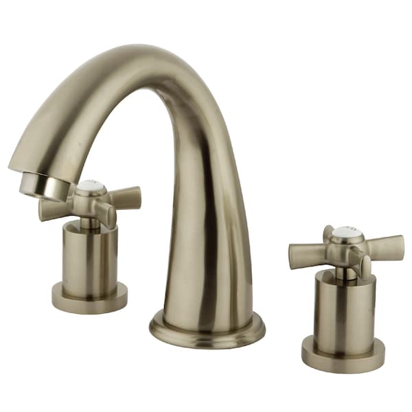 Roman Tub Faucet, Brushed Nickel, Deck Mount