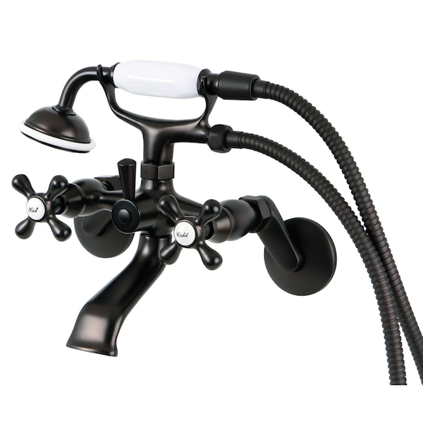 Wall-Mount Clawfoot Tub Faucet, Oil Rubbed Bronze, Wall Mount